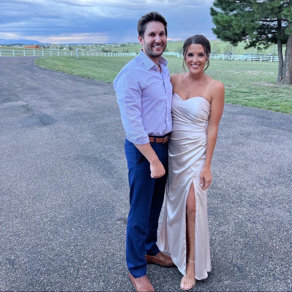 Revelry Ariel satin dress